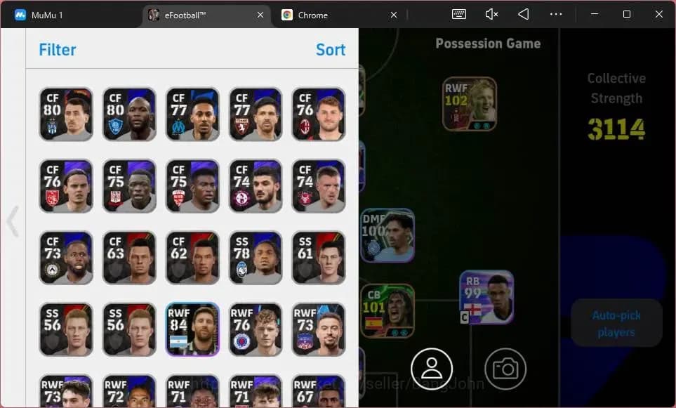 eFootball Accounts ANDROID|PW 3114|Epc Marcelo CollabNaruto|Epc Rober image 3