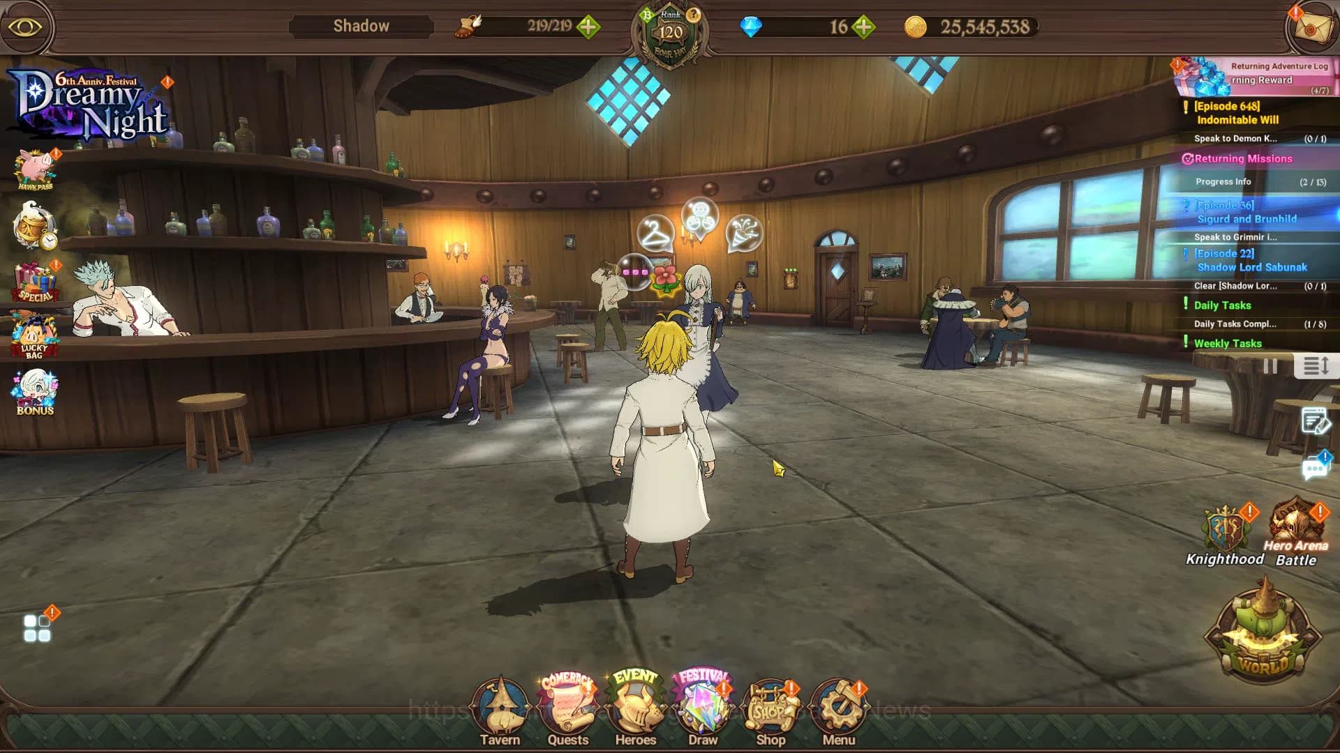 The Seven Deadly Sins: Grand Cross Accounts Asia|4,9M CC|2 LR+5 UR+Collab [Tensura,TOG,Overlor image 1