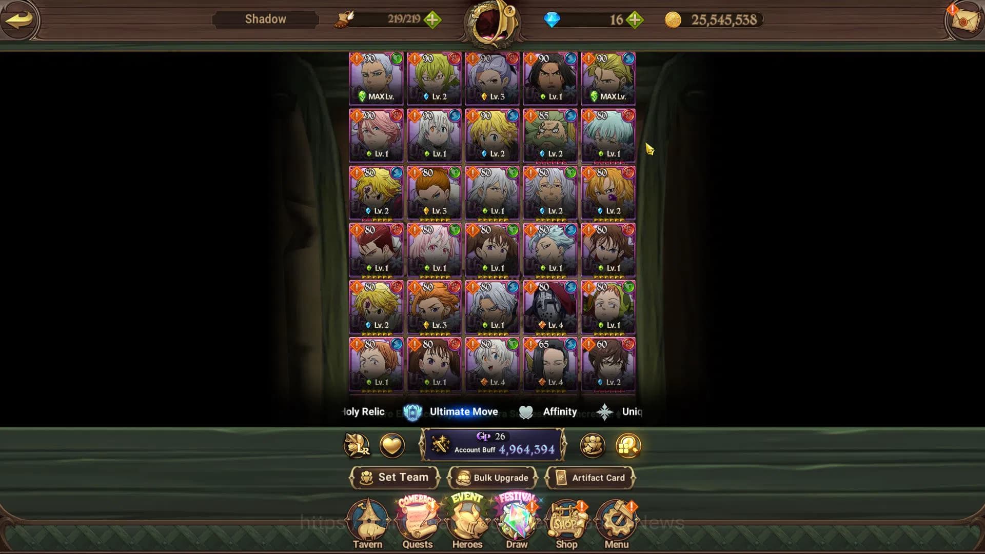 The Seven Deadly Sins: Grand Cross Accounts Asia|4,9M CC|2 LR+5 UR+Collab [Tensura,TOG,Overlor image 10