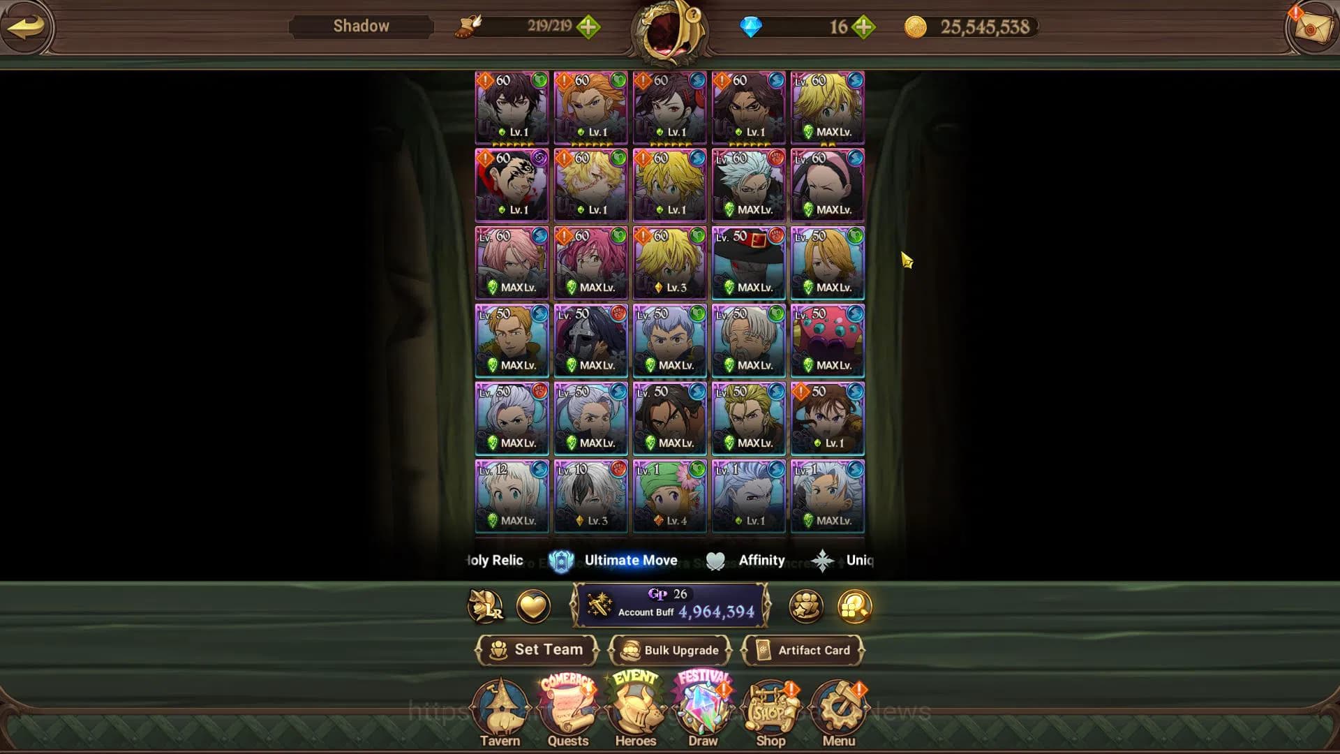 The Seven Deadly Sins: Grand Cross Accounts Asia|4,9M CC|2 LR+5 UR+Collab [Tensura,TOG,Overlor image 11