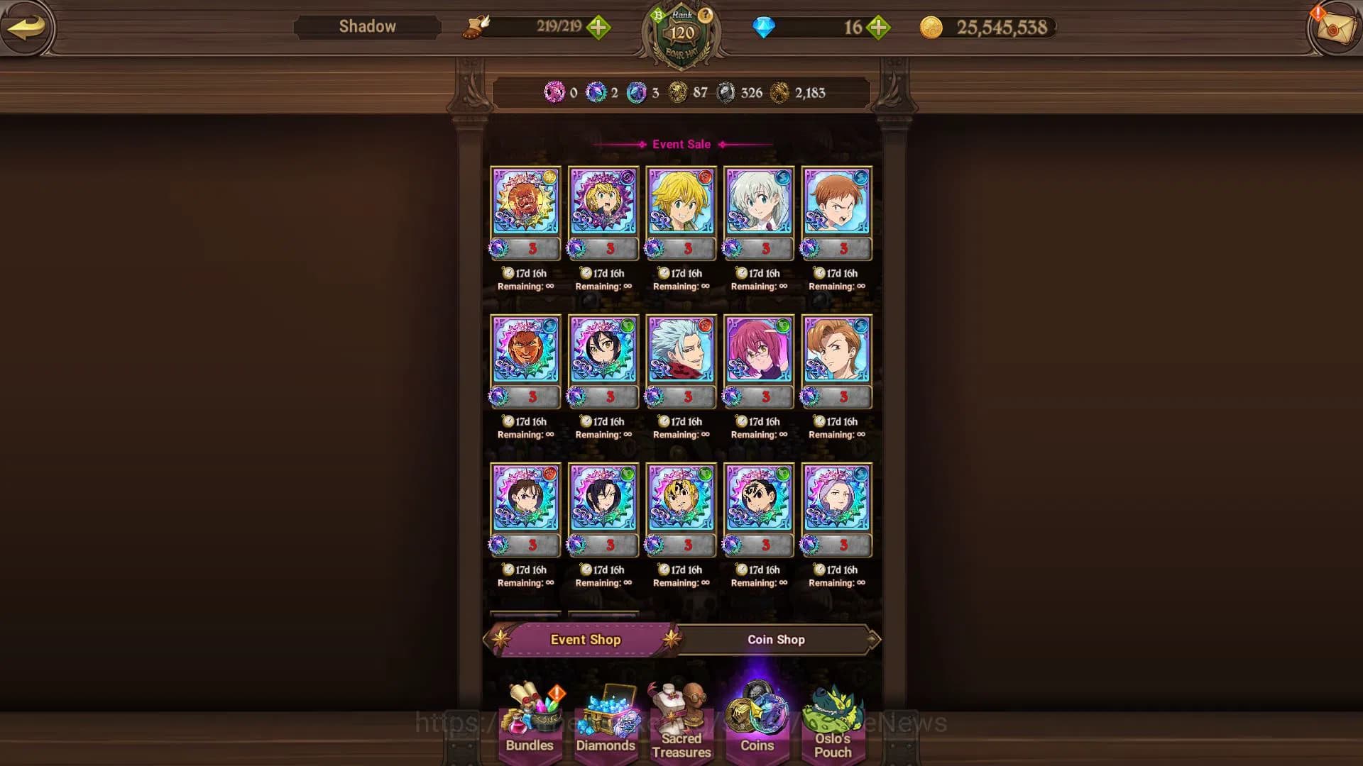 The Seven Deadly Sins: Grand Cross Accounts Asia|4,9M CC|2 LR+5 UR+Collab [Tensura,TOG,Overlor image 14