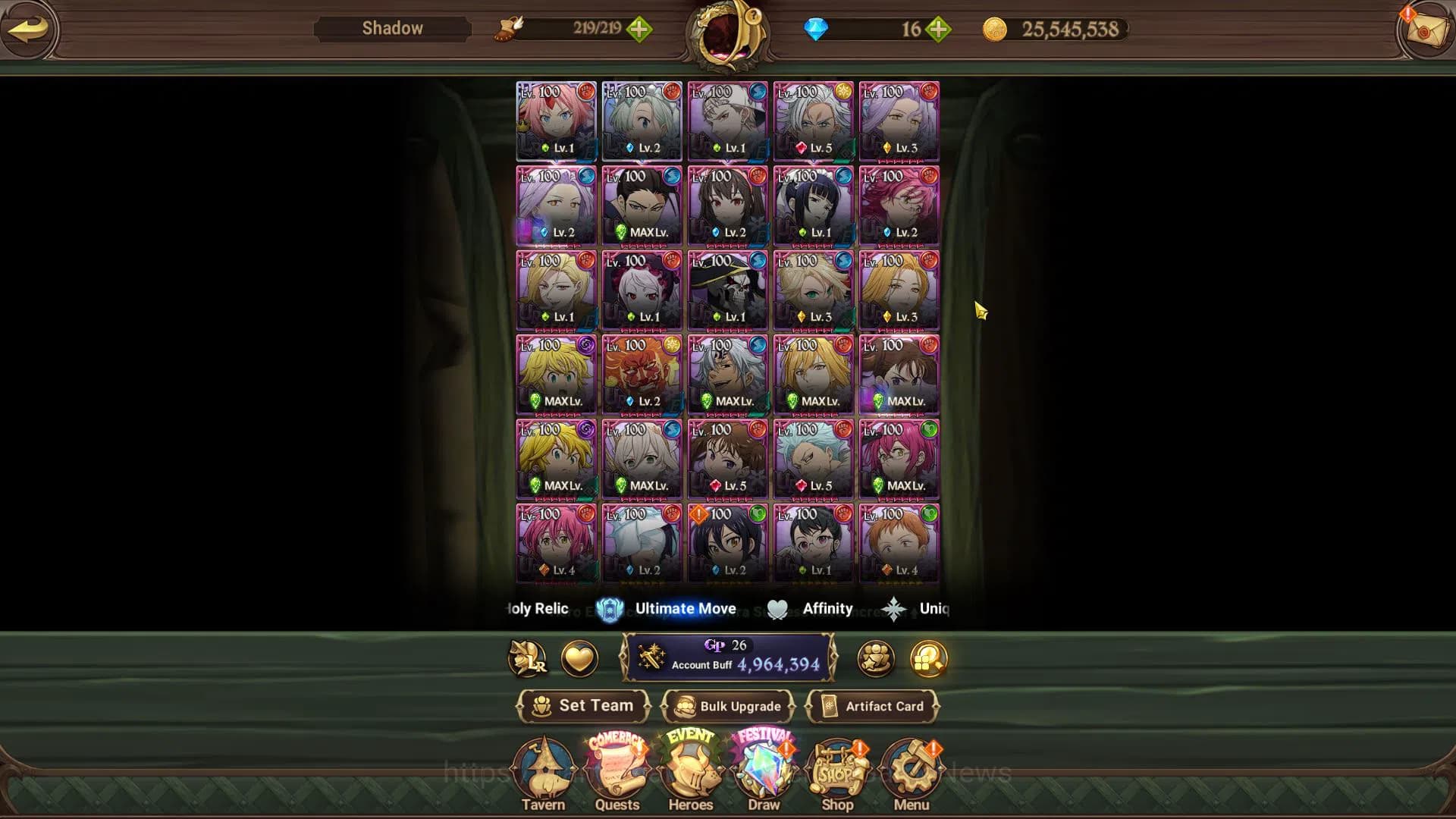 The Seven Deadly Sins: Grand Cross Accounts Asia|4,9M CC|2 LR+5 UR+Collab [Tensura,TOG,Overlor image 6