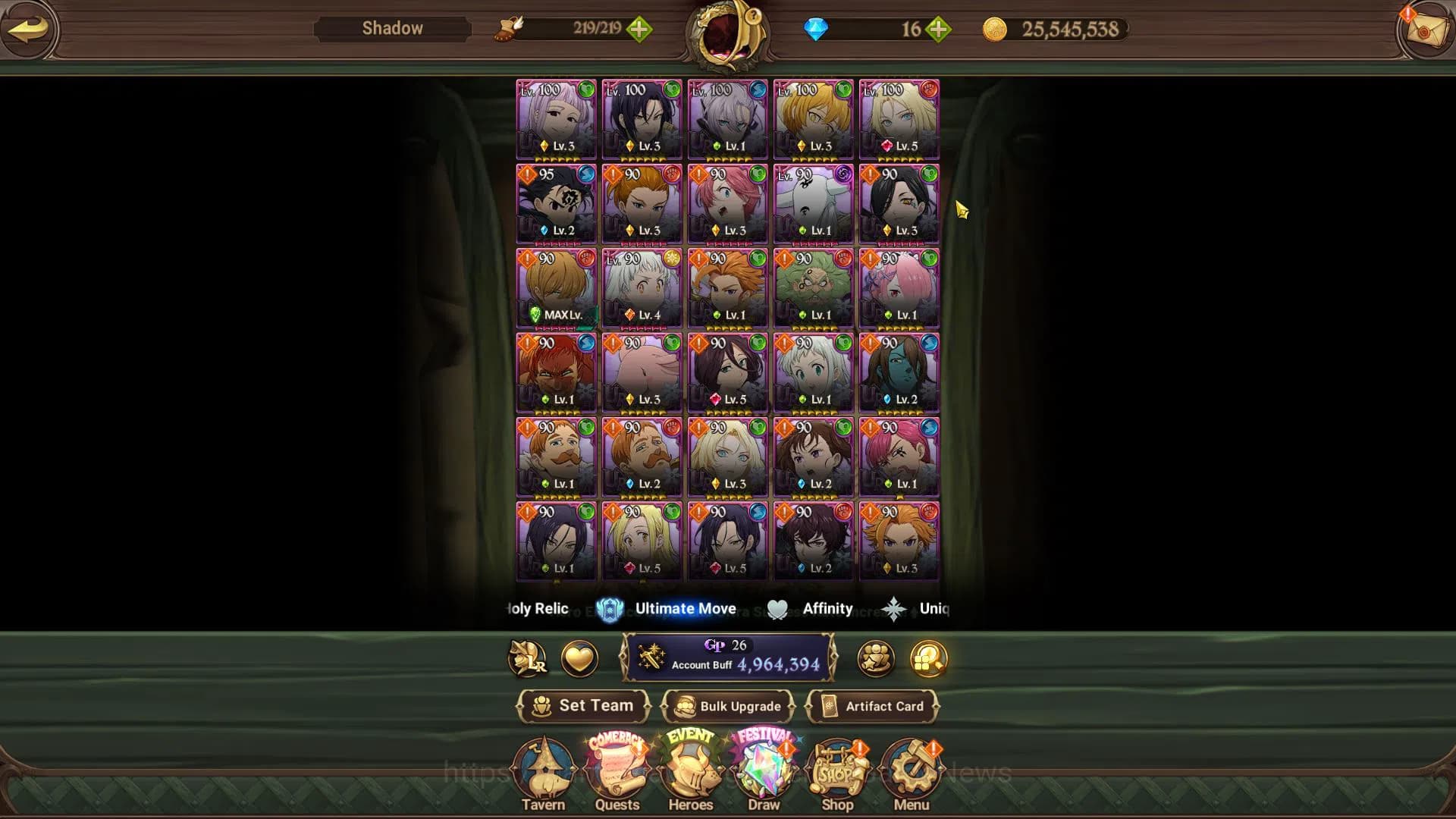 The Seven Deadly Sins: Grand Cross Accounts Asia|4,9M CC|2 LR+5 UR+Collab [Tensura,TOG,Overlor image 7