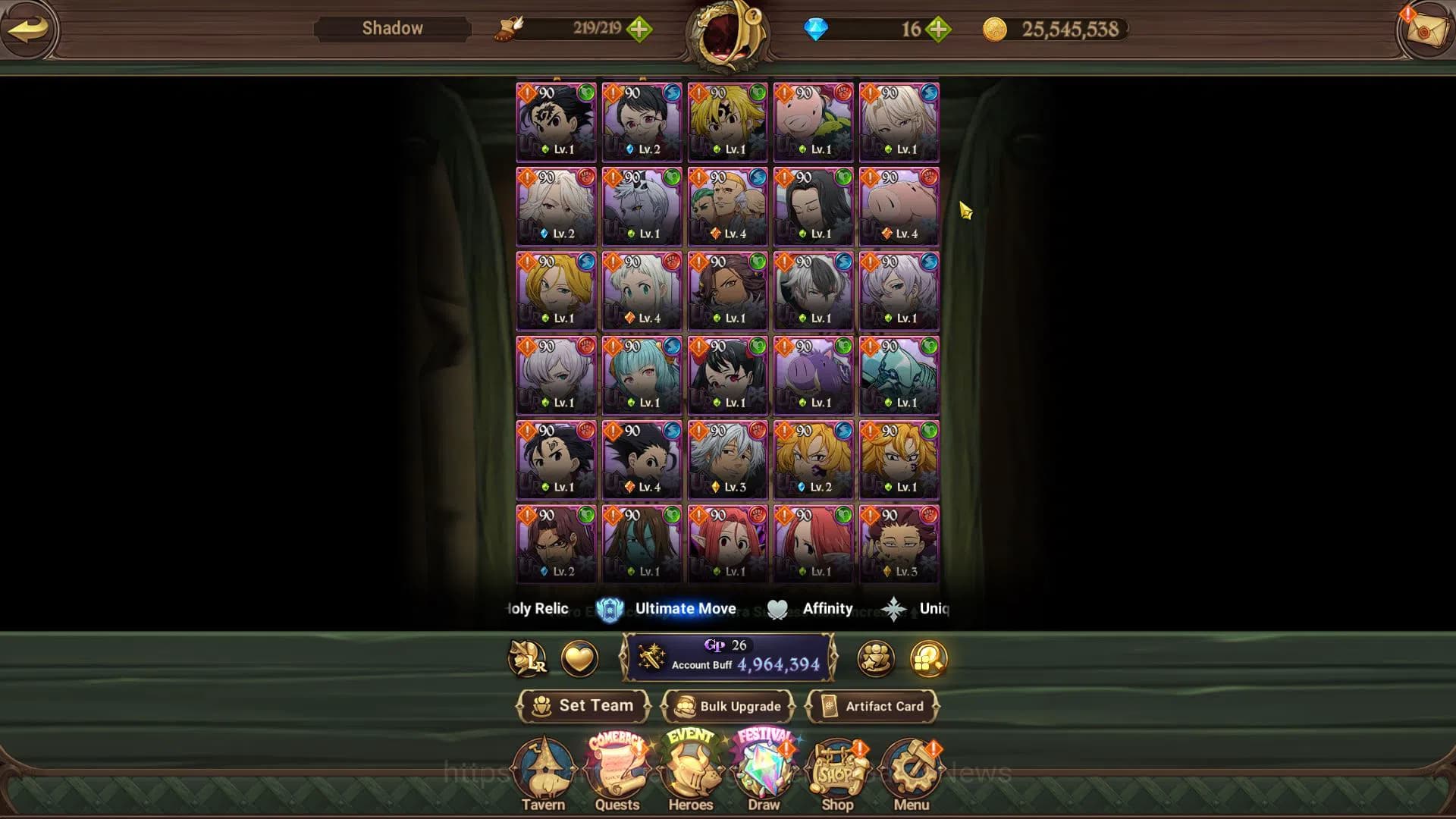 The Seven Deadly Sins: Grand Cross Accounts Asia|4,9M CC|2 LR+5 UR+Collab [Tensura,TOG,Overlor image 8