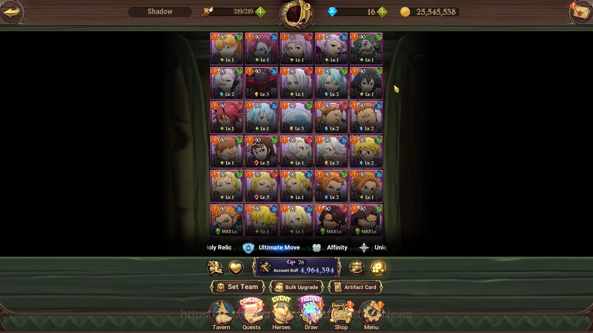 The Seven Deadly Sins: Grand Cross Accounts Asia|4,9M CC|2 LR+5 UR+Collab [Tensura,TOG,Overlor image 9