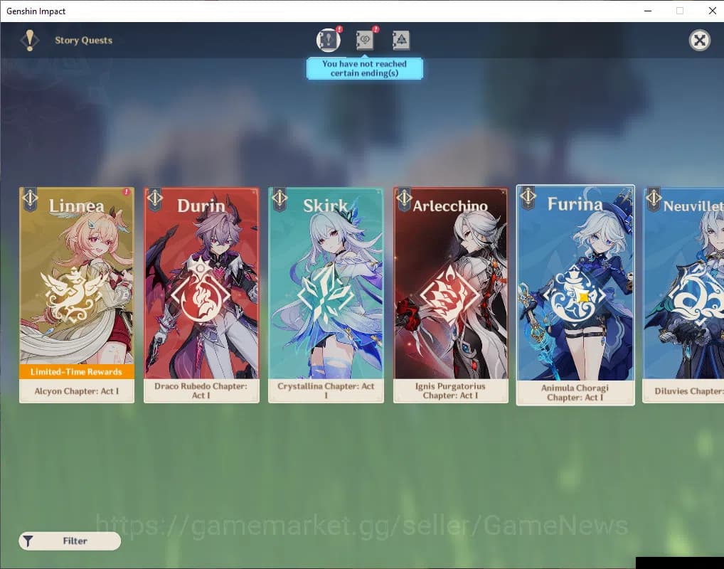 Genshin Impact Accounts ASIA|AR 56|7 Limited +4(*5Weapon)|Neuvillete+Sign, image 5