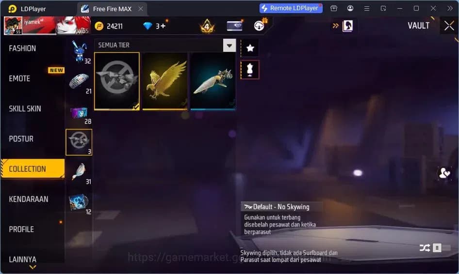 Free Fire Accounts Indonesia | Vault 155 | SG GURUN PASIR | SG LUMUT image 11