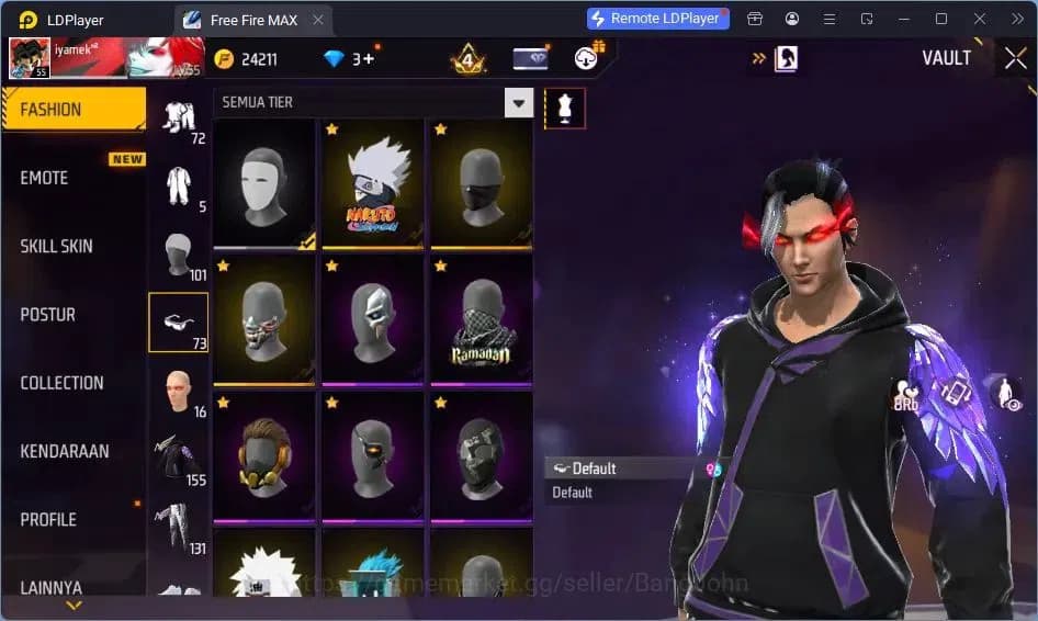 Free Fire Accounts Indonesia | Vault 155 | SG GURUN PASIR | SG LUMUT image 20