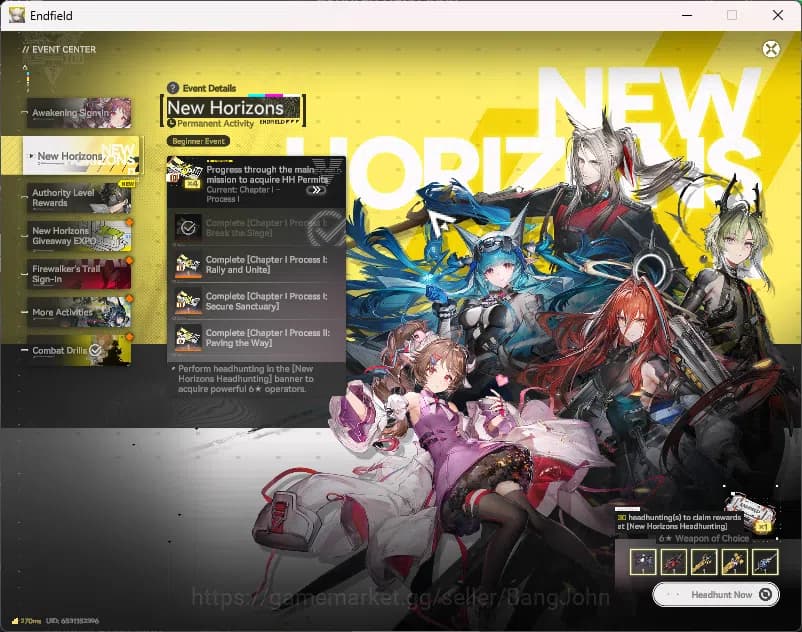 Arknights: Endfield Accounts Starter Fresh | NA/EU | New Horizons On | Day 2 Si image 8