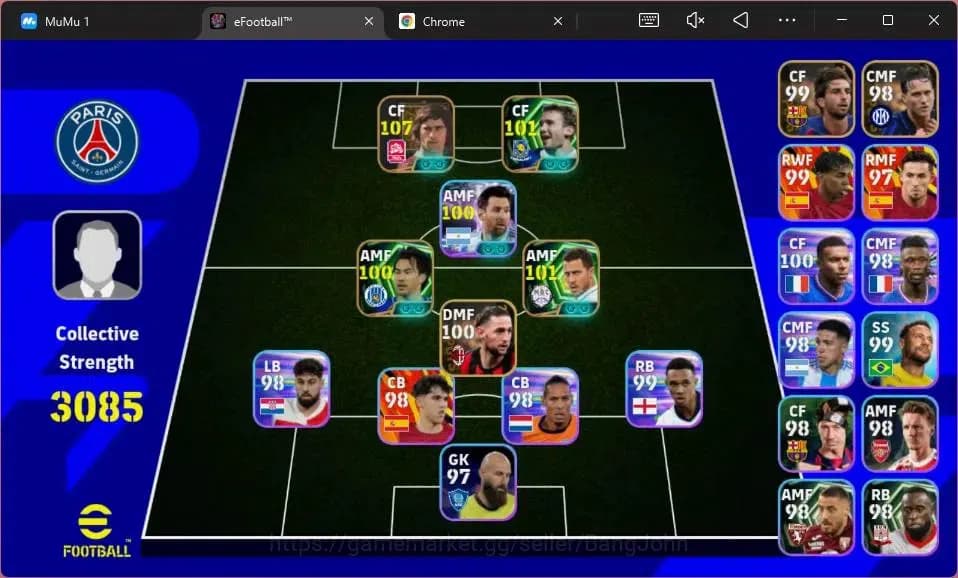 eFootball Accounts Android|PW 3085 |Epic Muller,Hazzard,Shevchenko,Ok image 1