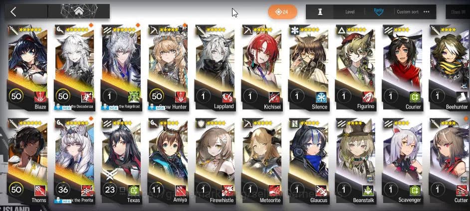 Arknights Accounts Lv 8 | 69 Operator+ 2 Outfits | 2 Limited | [Silve image 9