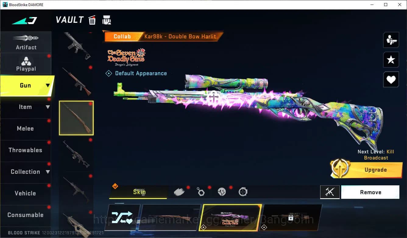 Blood Strike Accounts ASIA|COLLAB=KAR98K,AK47,DBZ95|LIMITED=AR97,MP7,BTF image 10