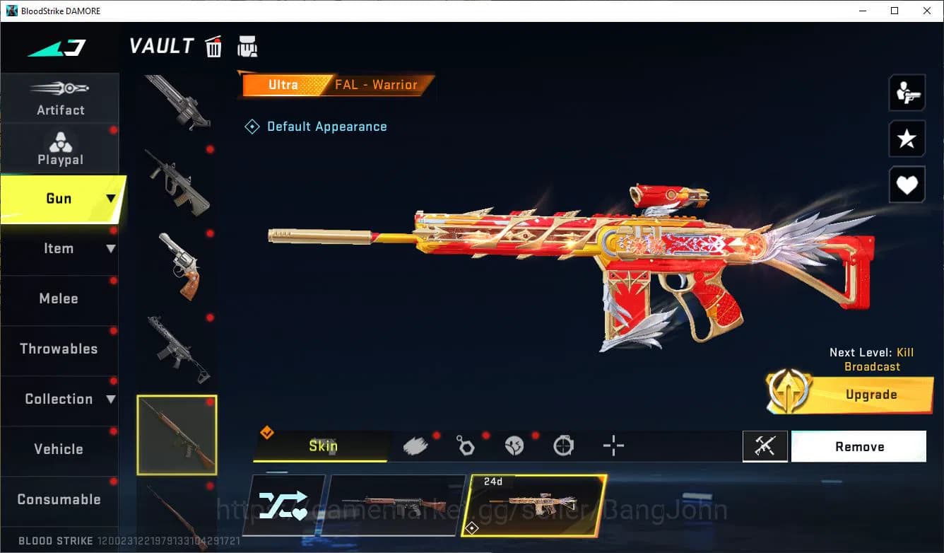 Blood Strike Accounts ASIA|COLLAB=KAR98K,AK47,DBZ95|LIMITED=AR97,MP7,BTF image 11