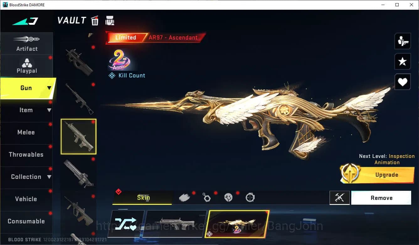 Blood Strike Accounts ASIA|COLLAB=KAR98K,AK47,DBZ95|LIMITED=AR97,MP7,BTF image 12