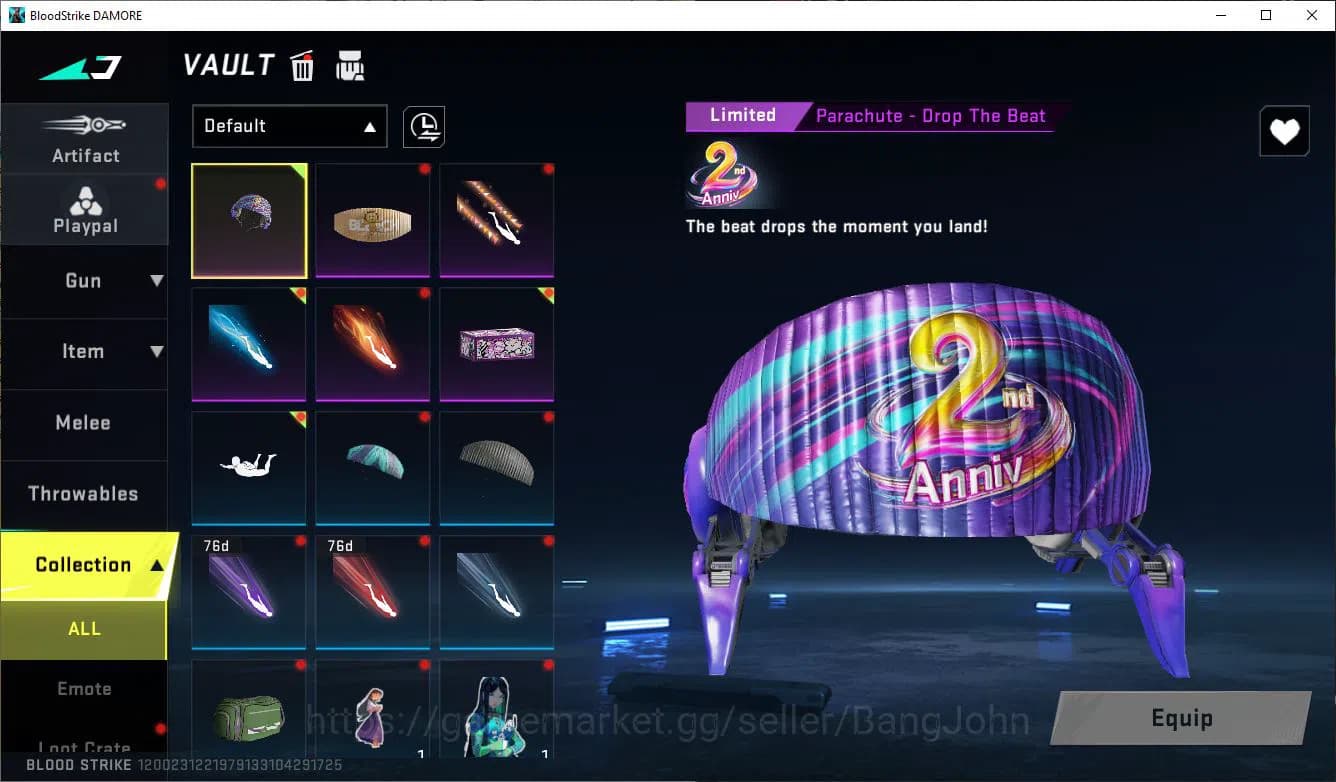 Blood Strike Accounts ASIA|COLLAB=KAR98K,AK47,DBZ95|LIMITED=AR97,MP7,BTF image 2
