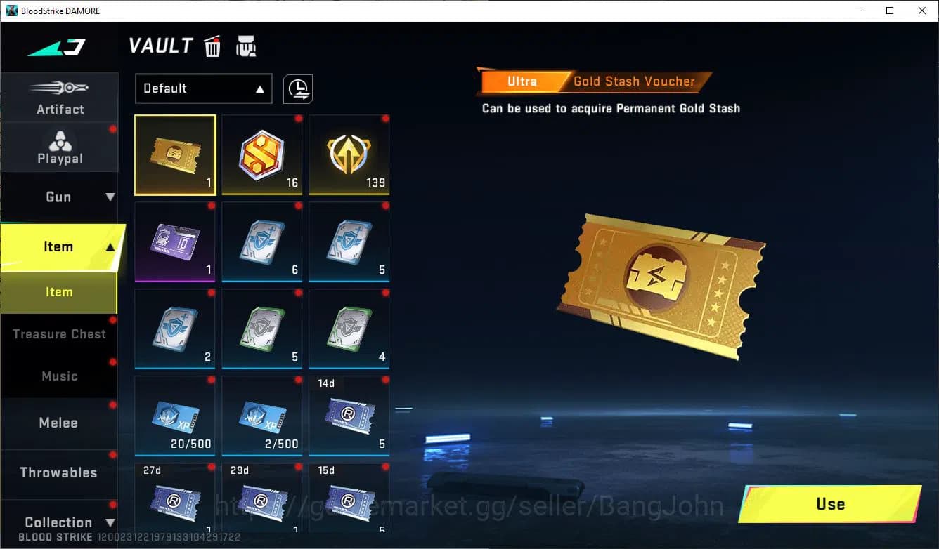 Blood Strike Accounts ASIA|COLLAB=KAR98K,AK47,DBZ95|LIMITED=AR97,MP7,BTF image 7