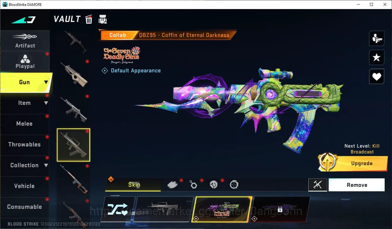 Blood Strike Accounts ASIA|COLLAB=KAR98K,AK47,DBZ95|LIMITED=AR97,MP7,BTF image 9