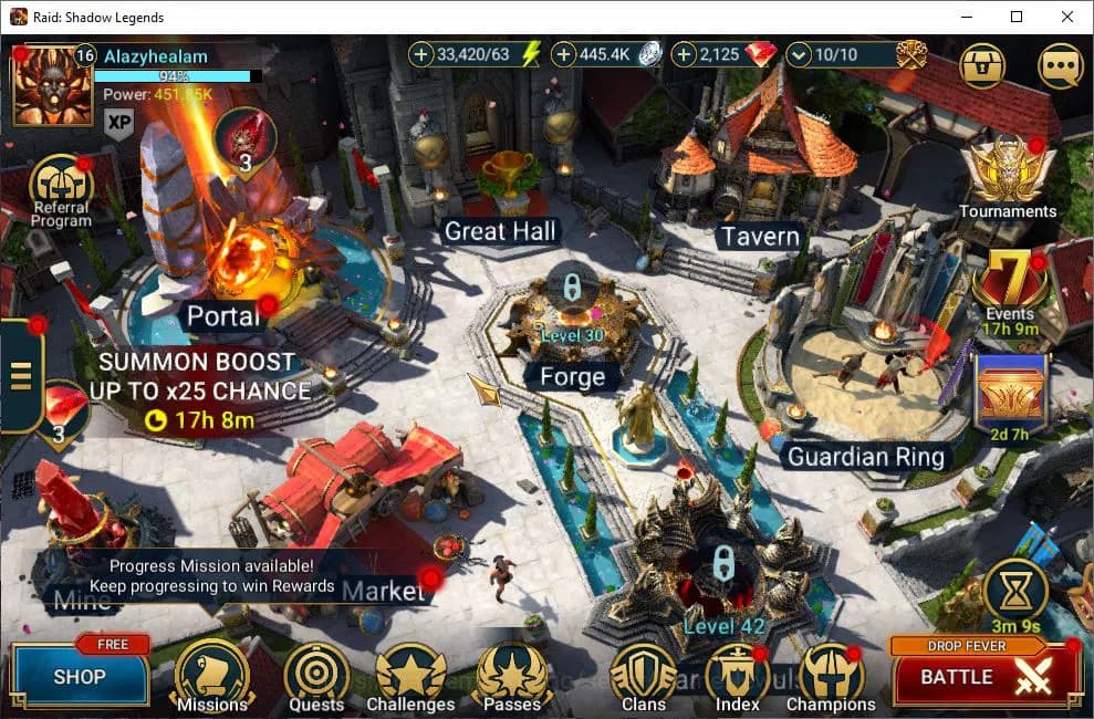 Raid: Shadow Legends Accounts Lv16 451K Power|1 Mythical(Alaz TheSunbearer)|19 L image 1