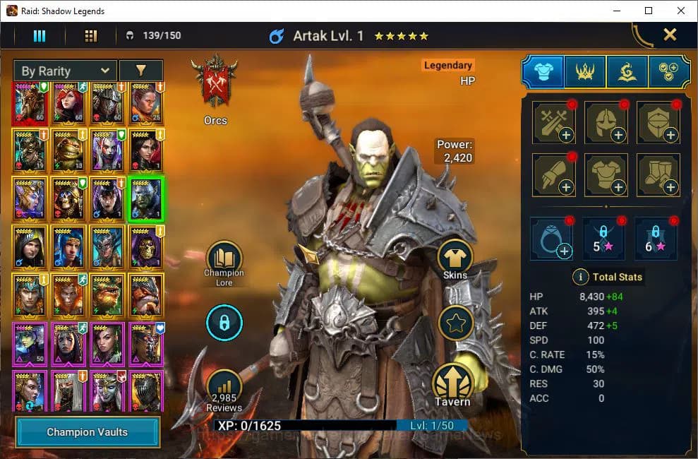 Raid: Shadow Legends Accounts Lv16 451K Power|1 Mythical(Alaz TheSunbearer)|19 L image 8