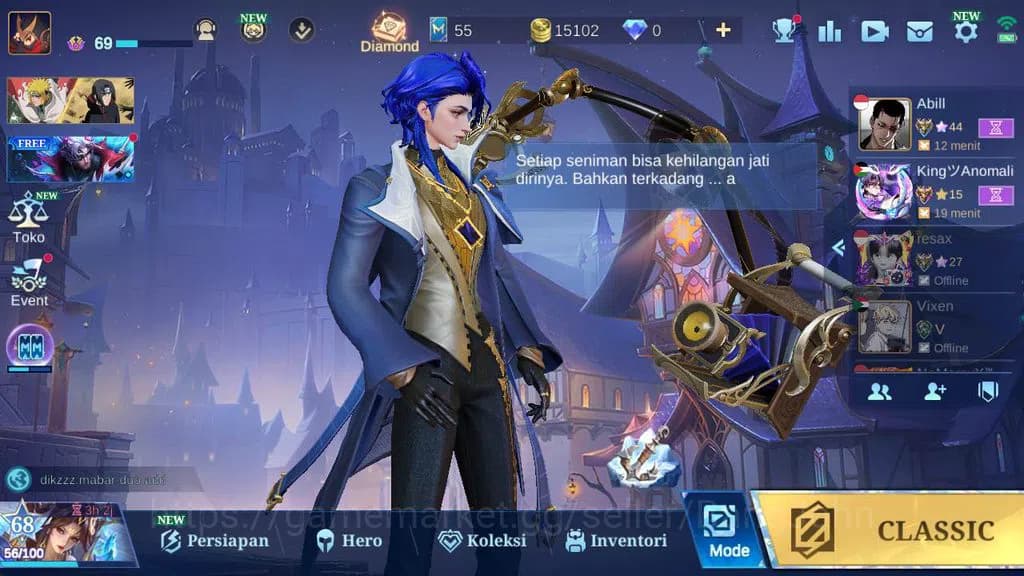 Mobile Legends: Bang Bang Accounts GLOBAL|Hero 120|skin 169|saber(freya,cyc,rafaela), image 1