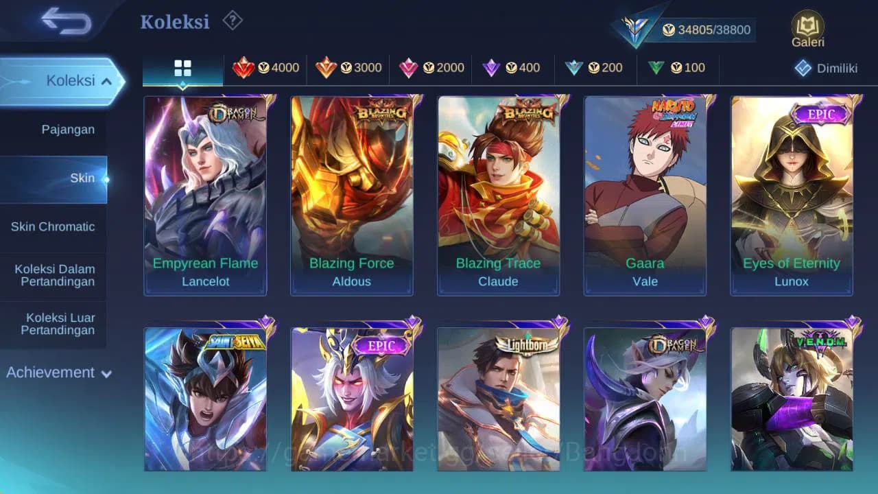 Mobile Legends: Bang Bang Accounts GLOBAL|Hero 120|skin 169|saber(freya,cyc,rafaela), image 10