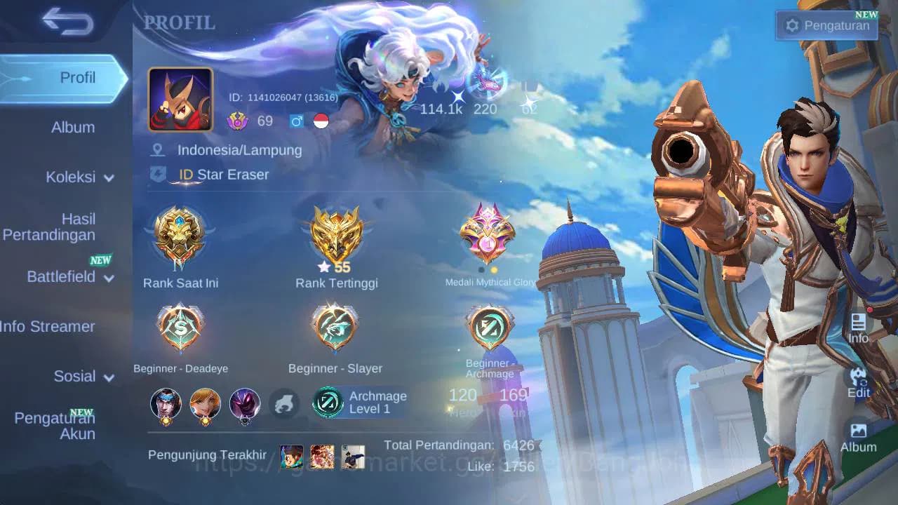 Mobile Legends: Bang Bang Accounts GLOBAL|Hero 120|skin 169|saber(freya,cyc,rafaela), image 14