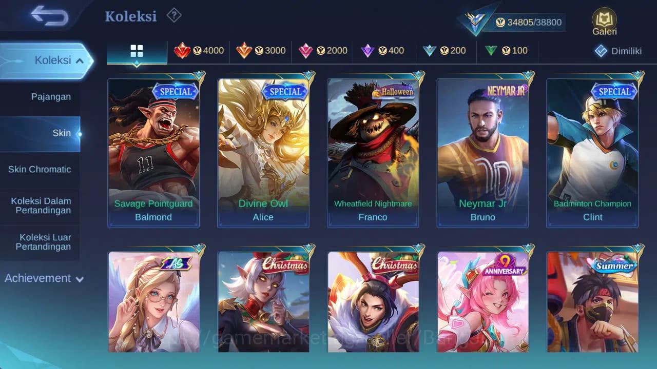 Mobile Legends: Bang Bang Accounts GLOBAL|Hero 120|skin 169|saber(freya,cyc,rafaela), image 8
