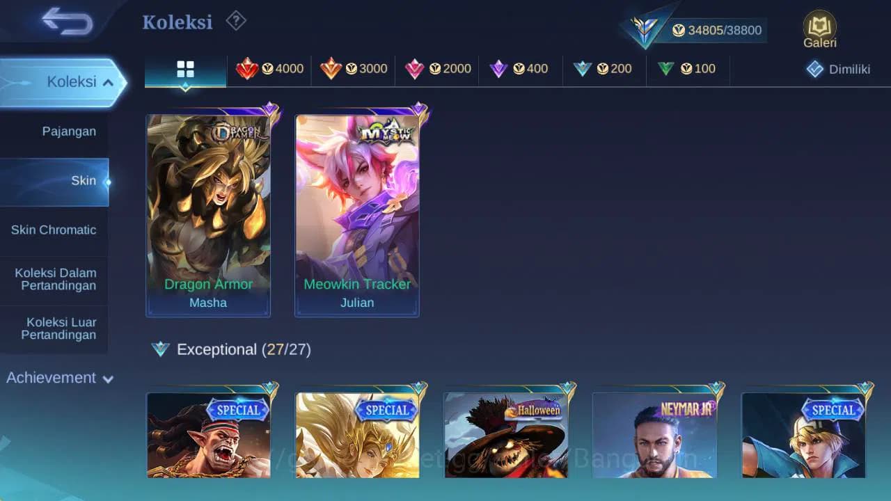 Mobile Legends: Bang Bang Accounts GLOBAL|Hero 120|skin 169|saber(freya,cyc,rafaela), image 9