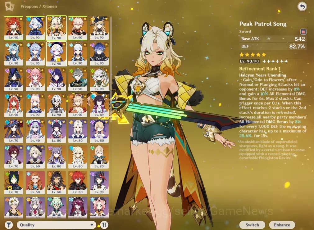 Genshin Impact Accounts ASIA|AR60|ENDGAME|19Limited+13(*5Weapon)|PremTeam image 12