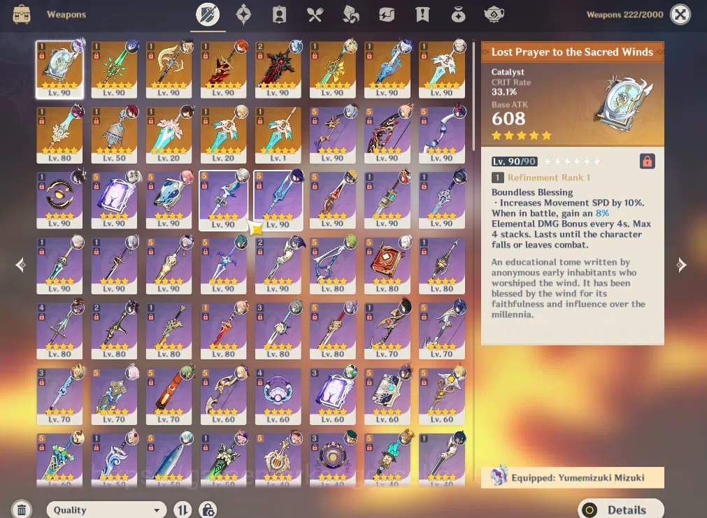 Genshin Impact Accounts ASIA|AR60|ENDGAME|19Limited+13(*5Weapon)|PremTeam image 14