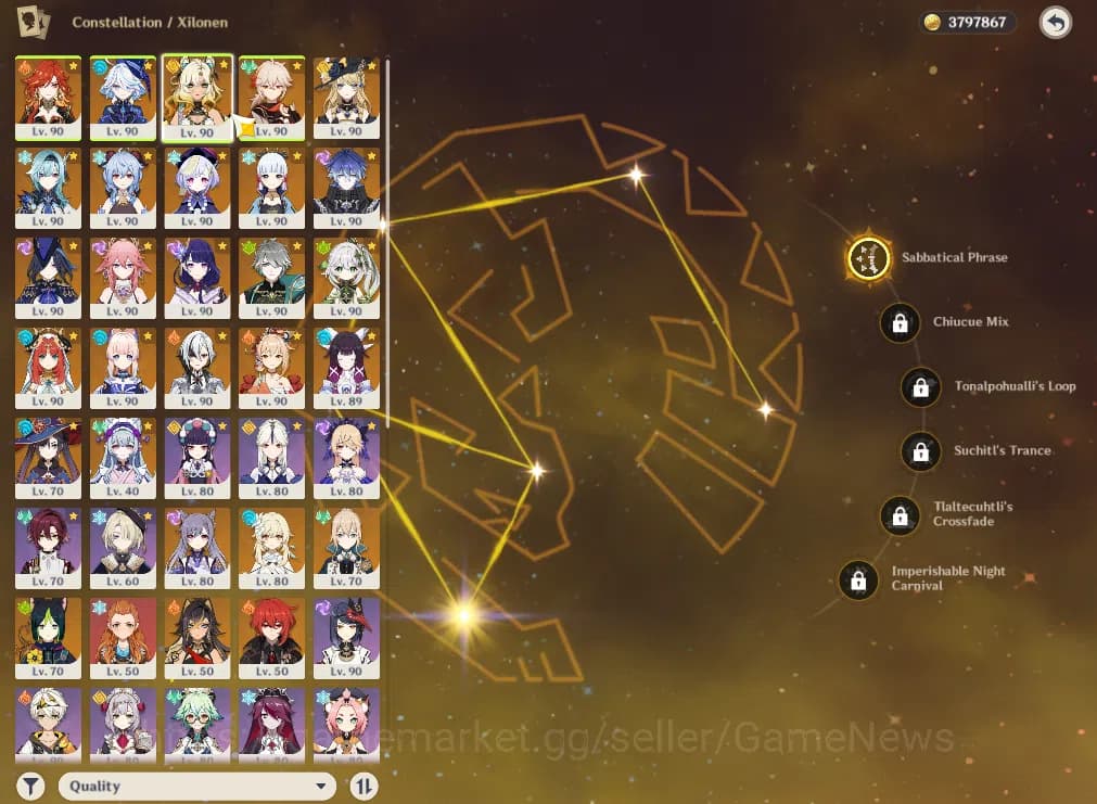 Genshin Impact Accounts ASIA|AR60|ENDGAME|19Limited+13(*5Weapon)|PremTeam image 6