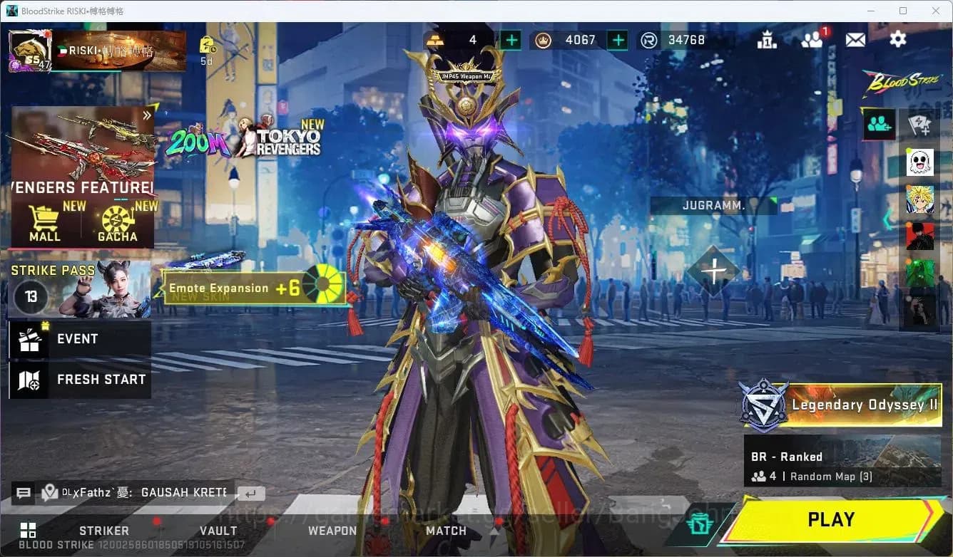Blood Strike Accounts ASIA | ETERNAL ZERO|2 BLEACH|1 S7DS|1 LGD Melee|2 image 1