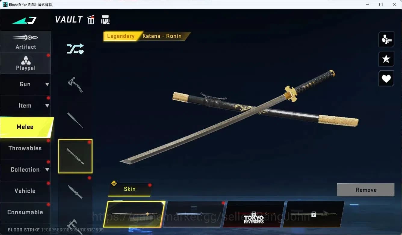 Blood Strike Accounts ASIA | ETERNAL ZERO|2 BLEACH|1 S7DS|1 LGD Melee|2 image 6