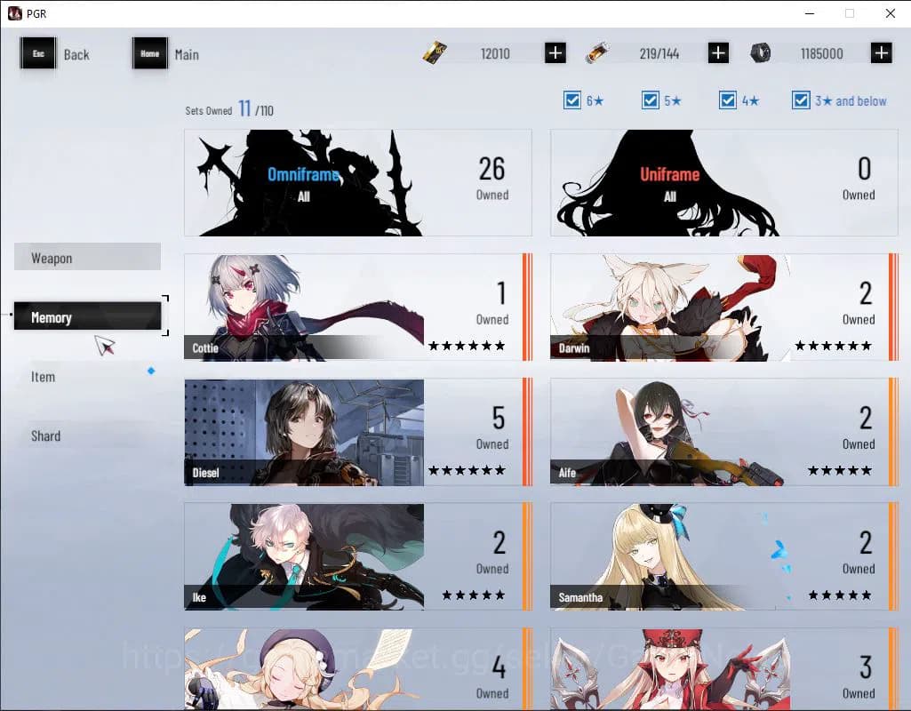 Punishing: Gray Raven Accounts EU | Lv 45 | Ready Gacha | 12K BC+2,6K YC+8,8K Blu image 4