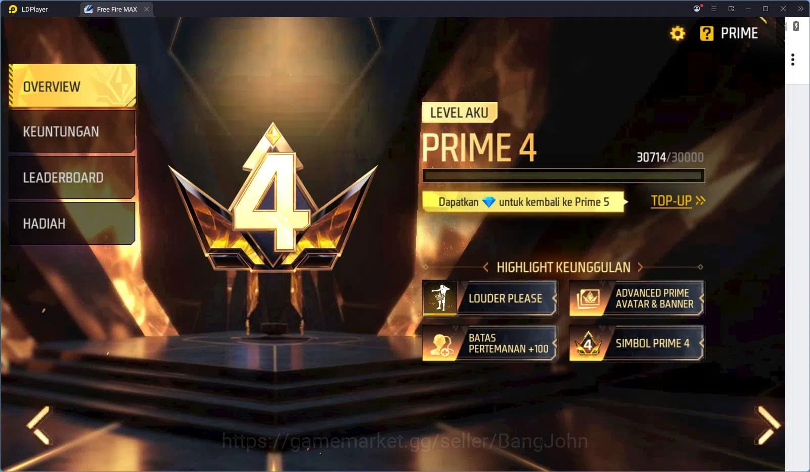 Free Fire Accounts Indonesia Vault 236 Jiraiya Bundle SG Gurun & Trog image 2