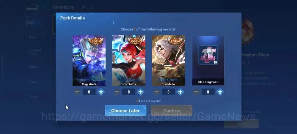 Honor of Kings Accounts Hero 7|Starter with Legend Skin Selection Chest(Di image 4