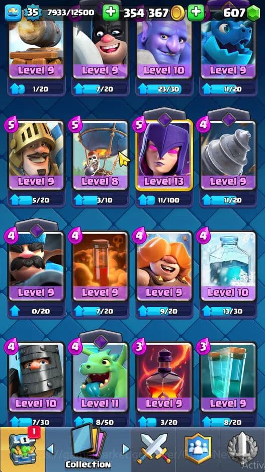 Clash Royale Accounts Lv 37|Trophy 7279|KTL 12|Limited Skin|Card 121| 2 image 10