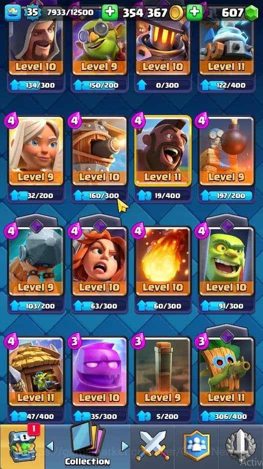 Clash Royale Accounts Lv 37|Trophy 7279|KTL 12|Limited Skin|Card 121| 2 image 12