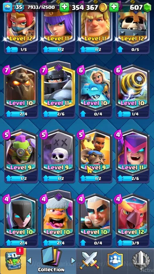 Clash Royale Accounts Lv 37|Trophy 7279|KTL 12|Limited Skin|Card 121| 2 image 8