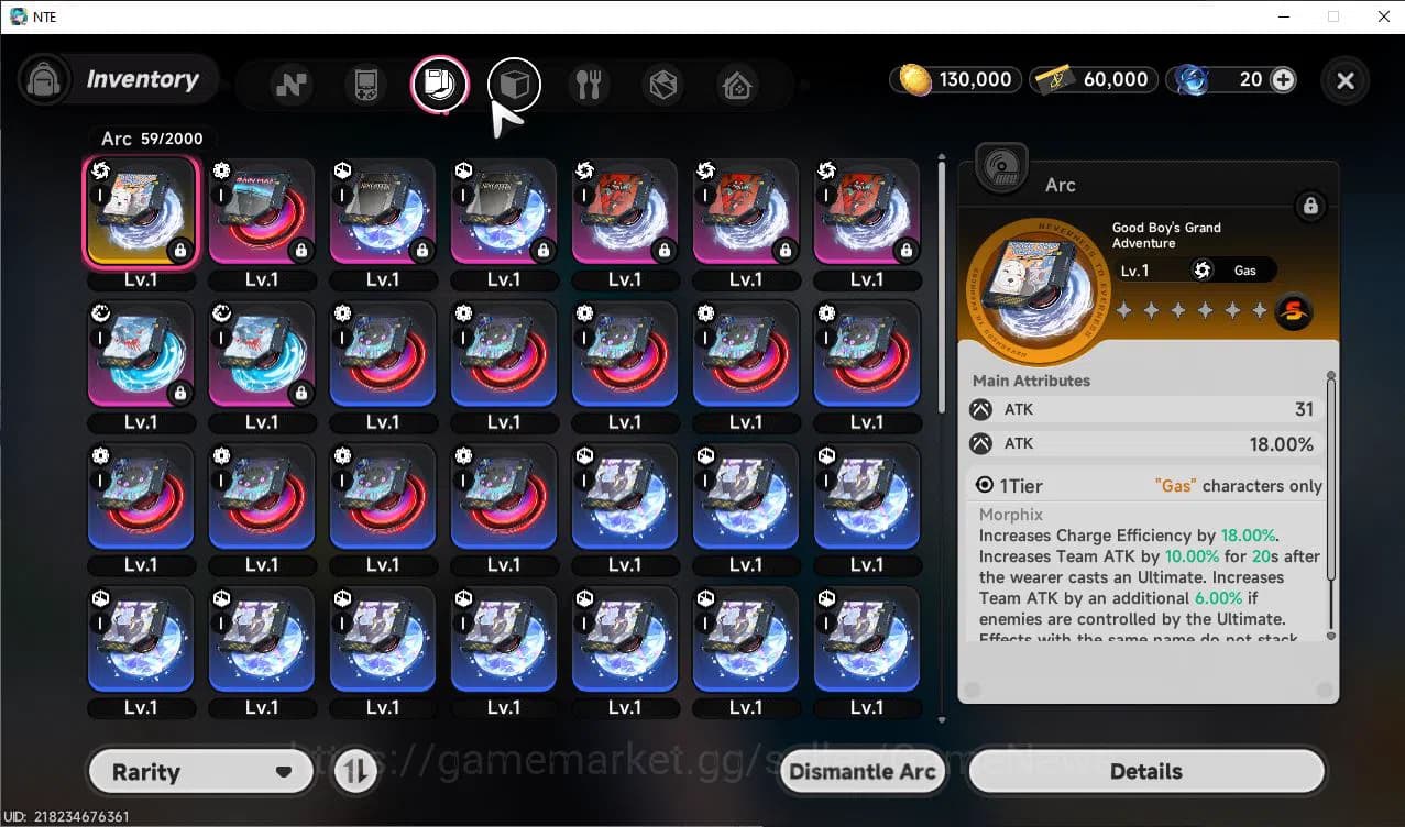 Neverness to Everness Accounts GLOBAL EU |HL 3| 1 SSR Limited Nanally |1 S Arc|4 image 6