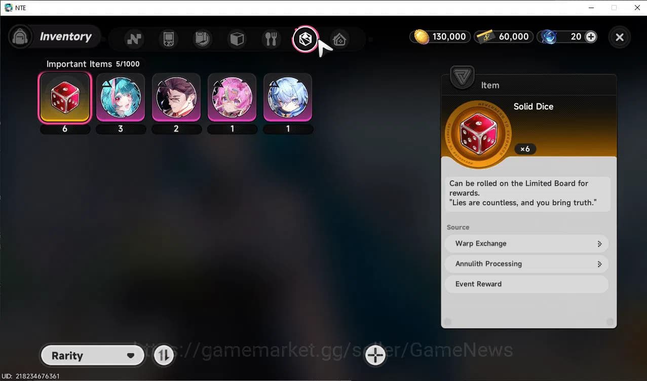 Neverness to Everness Accounts GLOBAL EU |HL 3| 1 SSR Limited Nanally |1 S Arc|4 image 7
