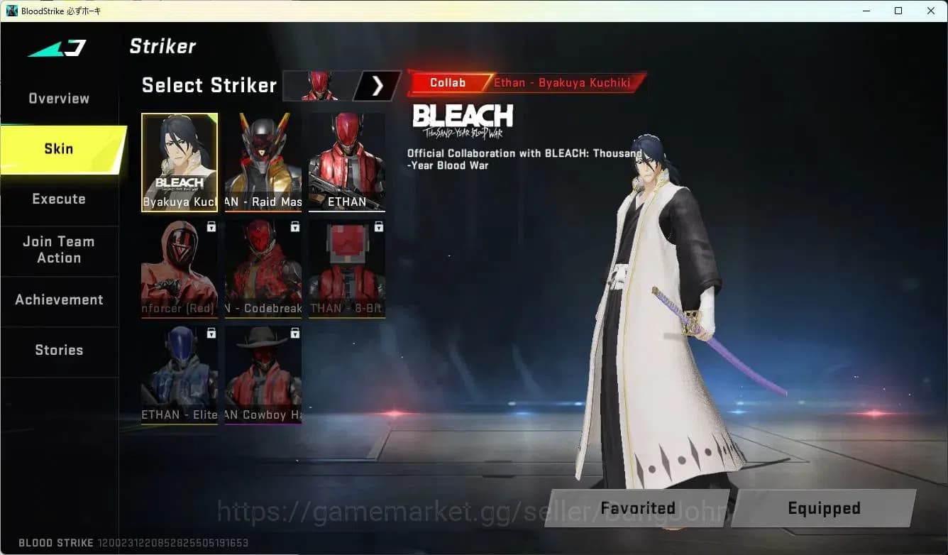 Blood Strike Accounts ASIA | BLEACH Byakuya Striker|4 BLEACH Lucky Chest image 2