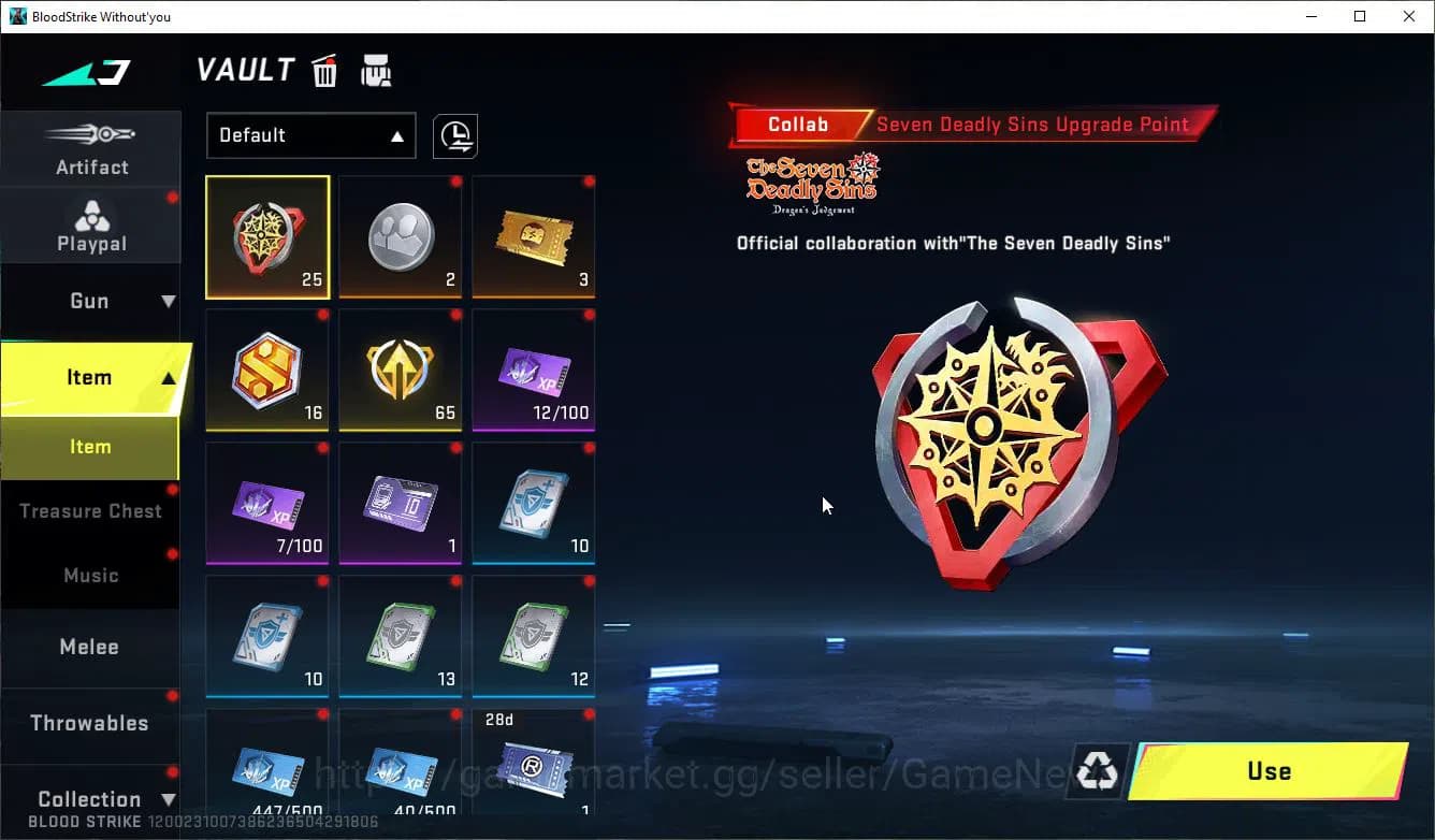 Blood Strike Accounts ASIA|MELE Scythe-LunaS+Collab 7DS[AK47,Karl98,QBZ9 image 8