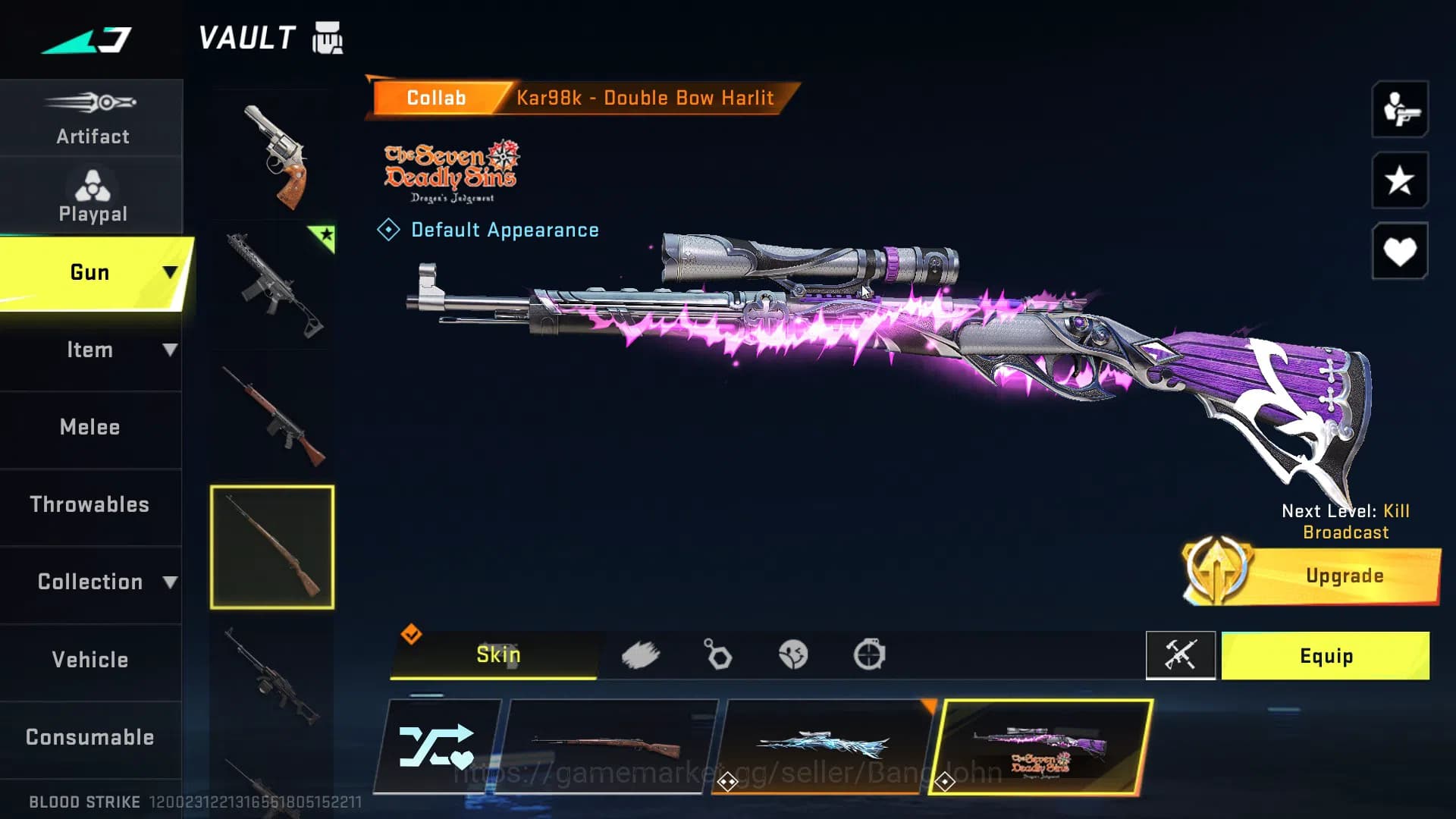 Blood Strike Accounts Asia | 4 7DS guns (AK47, M700, Kar98k, QBZ95), Ble image 12