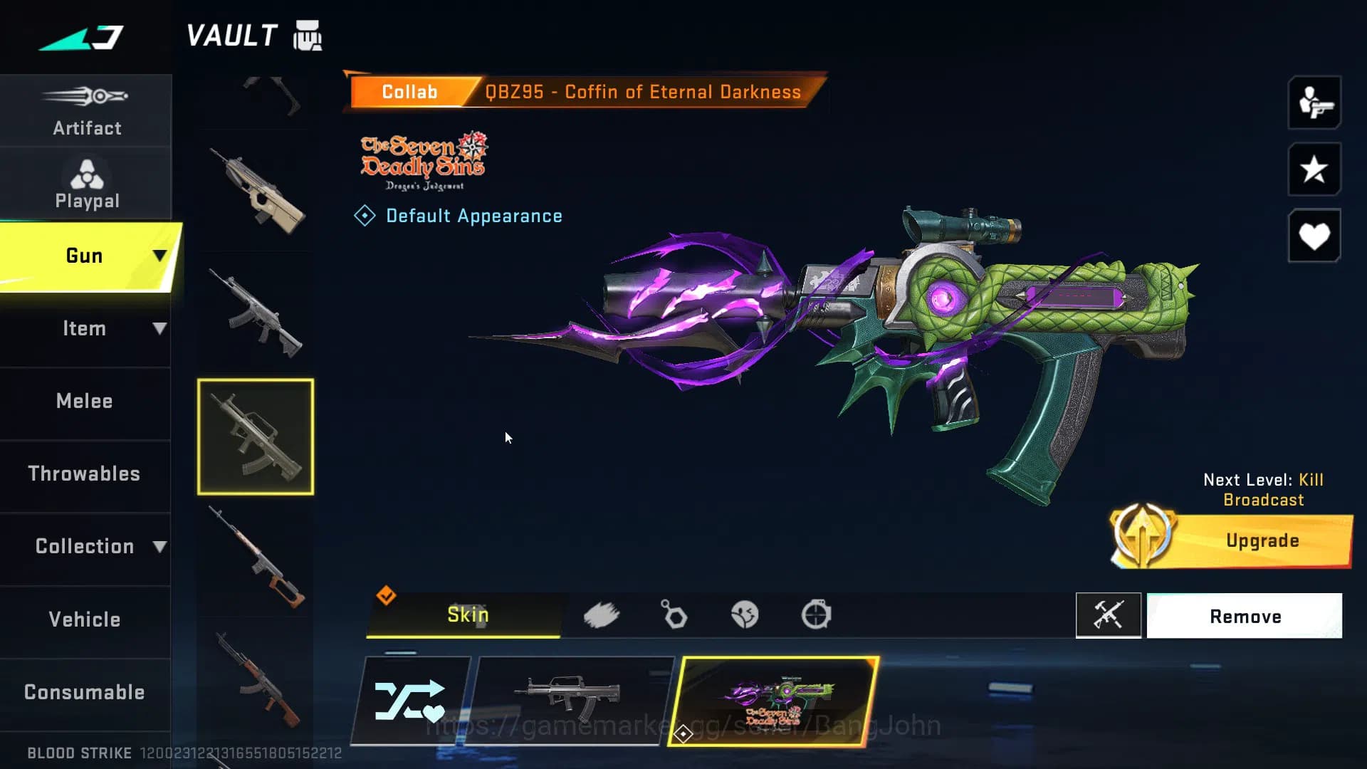 Blood Strike Accounts Asia | 4 7DS guns (AK47, M700, Kar98k, QBZ95), Ble image 16