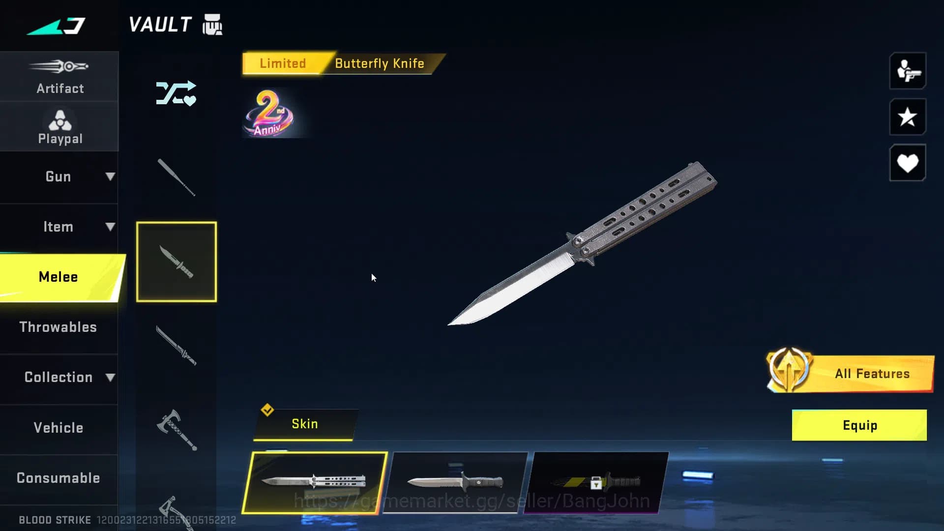 Blood Strike Accounts Asia | 4 7DS guns (AK47, M700, Kar98k, QBZ95), Ble image 19