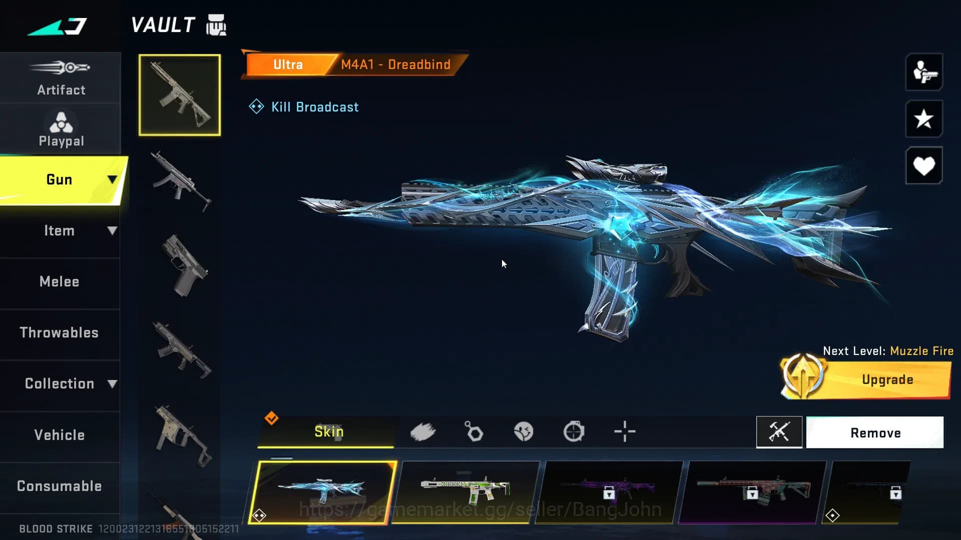 Blood Strike Accounts Asia | 4 7DS guns (AK47, M700, Kar98k, QBZ95), Ble image 2