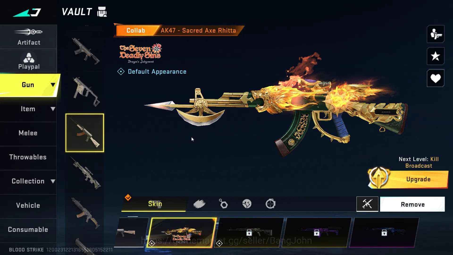 Blood Strike Accounts Asia | 4 7DS guns (AK47, M700, Kar98k, QBZ95), Ble image 3