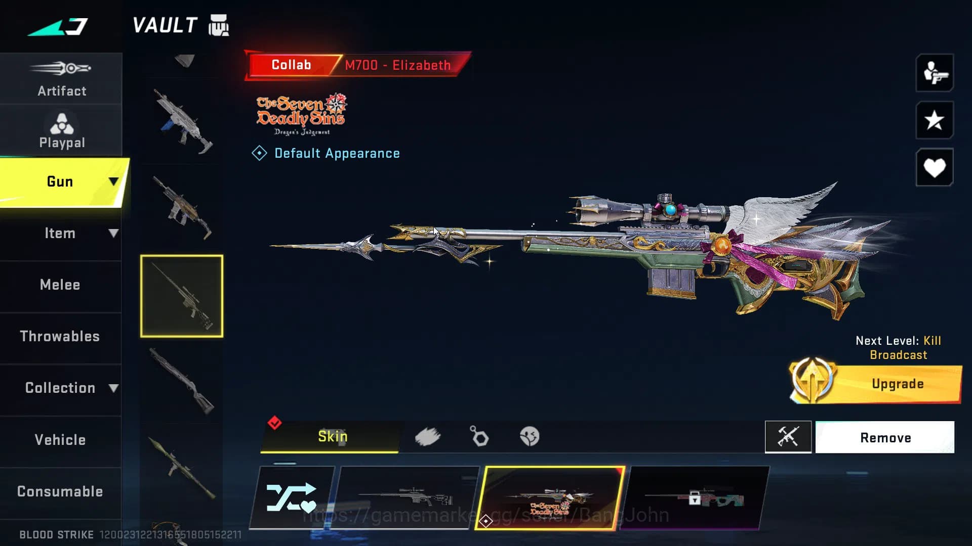 Blood Strike Accounts Asia | 4 7DS guns (AK47, M700, Kar98k, QBZ95), Ble image 4