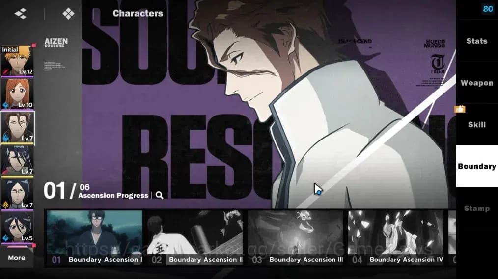 BLEACH: Soul Resonance Accounts NA Crunchyroll|Fresh Starter|LV 8|2 SSR [AizenB1,B image 3